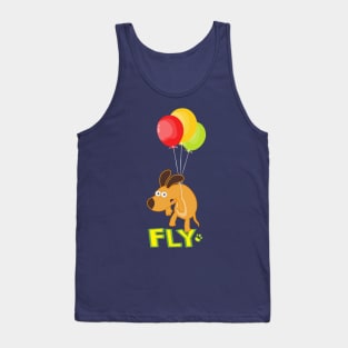 Dog flying Tank Top